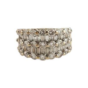 Vintage 18 Karat Yellow Gold Diamond Ring Size 5.25 #13926